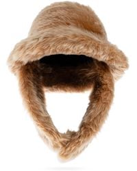 Loewe - Fur Hat With Ear Flaps - Lyst
