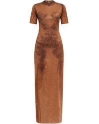 Acne Studios - Dress With A Velvety Finish - Lyst