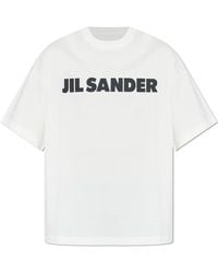 Jil Sander - T-Shirt With Printed Logo - Lyst