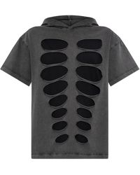 AVAVAV - Hooded T-Shirt With Cut-Outs - Lyst