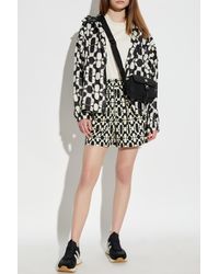 Moncler - T-Shirt With Decorative Neckline - Lyst
