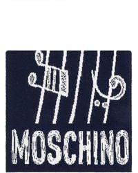 Moschino - Scarf With A Characteristic Teddy Bear Motif - Lyst