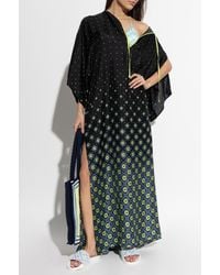 CASABLANCA - Silk Dress With Monogram - Lyst