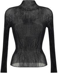 Issey Miyake - Pleated Top - Lyst
