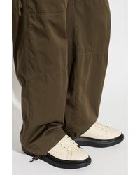 McQueen - Leather Sports Shoes With Logo - Lyst