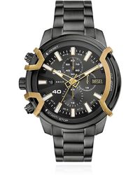 DIESEL - Steel "Griffed" Watch - Lyst