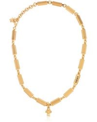 Versace - Necklace With Engraved Logo - Lyst