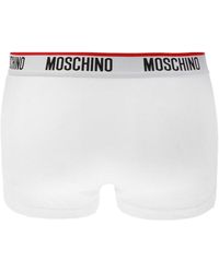 Moschino Boxers With Logo - White