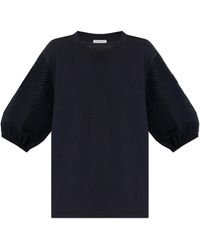 Moncler - Top With Puffy Sleeves - Lyst