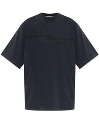 Alexander Wang Unisex Battery Logo-print Graphic T-shirt in Black