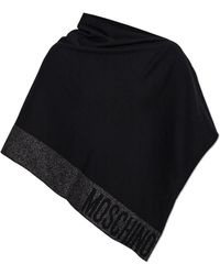 Moschino - Poncho With Lurex Thread - Lyst