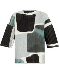 Homme Plissé Issey Miyake - Pleated T-Shirt By - Lyst