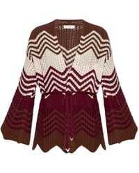 Akep - Cardigan With Lurex Thread - Lyst