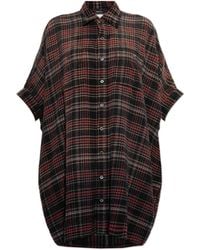 R13 - Plaid Pattern Shirt Dress - Lyst