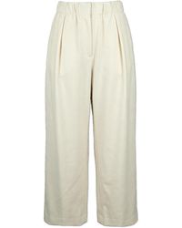 Jil Sander - Wool Wide-Leg Trousers - Lyst