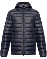 Stone Island - Quilted Jacket With Logo, - Lyst