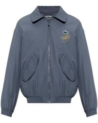 Lacoste - Quilted Jacket With Logo Patch - Lyst