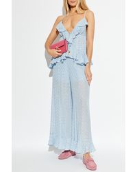 Zimmermann - Trousers With Lurex Thread - Lyst