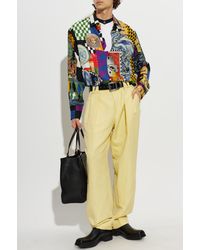 Versace - Silk Shirt With "Medusa Collage" Print - Lyst