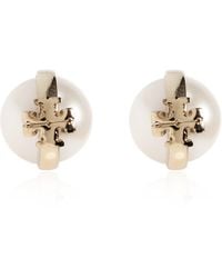 Tory Burch - Earrings With Glass Pearl - Lyst