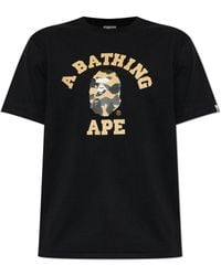 A Bathing Ape - T-Shirt With Logo - Lyst
