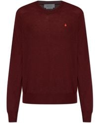 McQueen - Wool Sweater With Logo - Lyst