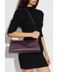 Balmain - '64-83 Medium' Leather Bag With Logo - Lyst