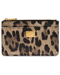 Dolce & Gabbana - Animal Motif Card Holder - Lyst