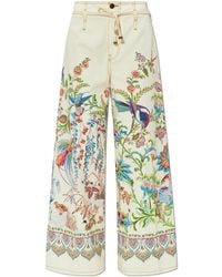 Etro - Trousers With A Botanical Motif - Lyst