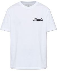 Lanvin - T-Shirt With Logo - Lyst