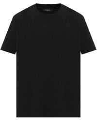 Balmain - T-Shirt With Embroidered Logo - Lyst