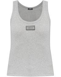 Versace - Fitted Spaghetti Strap Top - Lyst