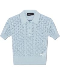 DSquared² - Cotton Polo Top, - Lyst