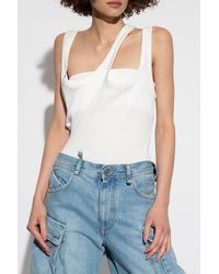 The Attico - Asymmetrical Two-Layer Top - Lyst