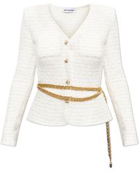 Self-Portrait - Chain-Embellished Cardigan - Lyst