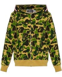 A Bathing Ape - Hoodie With A Zip-Up Hood - Lyst