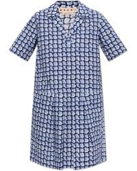 Marni - Patterned Dress With Pockets - Lyst