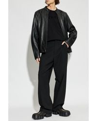DIESEL - Leather Jacket 'L-Tad-Wrd' - Lyst