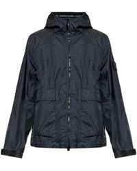 Stone Island - Light Jacket With Hood - Lyst
