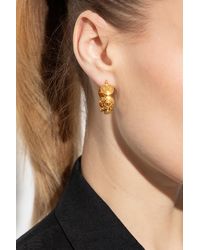 Versace - Hoop Earrings With Medusa Face, - Lyst