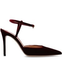 Gianvito Rossi - Velvet Heeled Shoes 'Velsyra' - Lyst