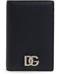 Dolce & Gabbana - Leather Card Holder With Logo - Lyst