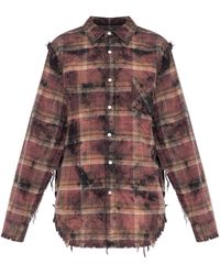 R13 - Shirt With A Vintage Effect - Lyst