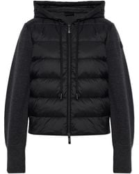 Moncler - Cardigan With Quilted Front - Lyst