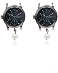 Moschino - Earrings With Watch Motif - Lyst