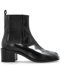 Maison Margiela - Heeled Ankle Boots With "Tabi" Cut-Out - Lyst