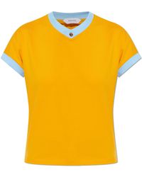 Versace - V-Neck T-Shirt - Lyst