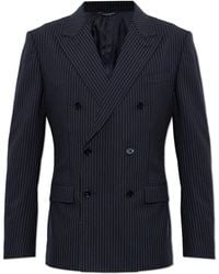 Dolce & Gabbana - Wool Blazer With Single Vent - Lyst