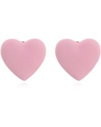 Moschino - Heart-Shaped Clip-On Earrings - Lyst
