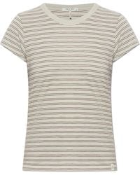 Rag & Bone - T-Shirt With A Striped Pattern - Lyst